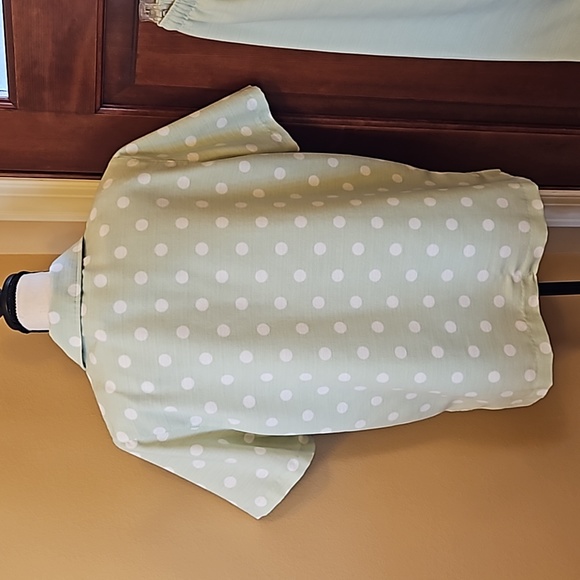 VINTAGE DRAPER'S & DAMON'S 3 PC SET BLAZER TANK TOP XL PANTS 1X POLKA-DOT - Picture 5 of 11